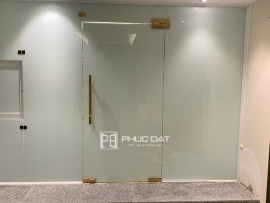 Công trình vách tắm kính mờ KĐT Sala Quận 2, TPHCM