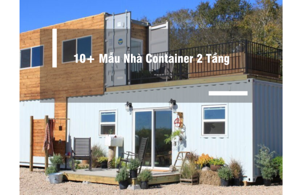 mẫu nhà container 2 tầng